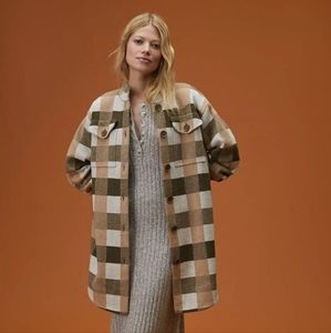 Anthropologie Wool Sweater Coat Shacket